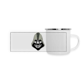 Anonym - Panorama Emaille-Tasse - Weiß - Vorne