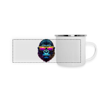 Gorilla - Panoramic Camper Mug - white - Front