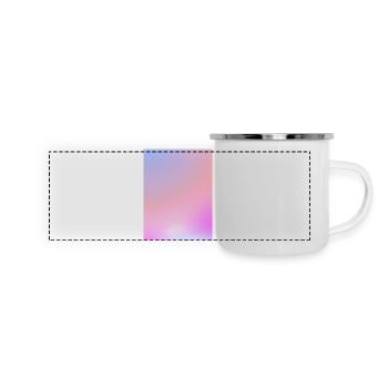Dreamy Cotton Candy Pastel Gradient - Panoramic Camper Mug - white - Front
