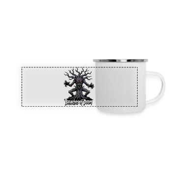 Branches of Doom – Dämonischer Baumgeist - Panorama Emaille-Tasse - Weiß - Vorne