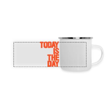 Today is the day - Panoramic Camper Mug - white - Front