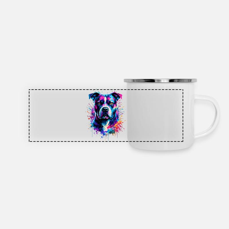 American Staffordshire Terrier - Panoramic Camper Mug - white