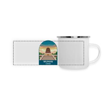 CTY02100 - Panoramic Camper Mug - white - Front