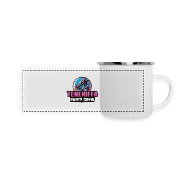 Tenerife Party Crew Holiday Saying - Panoramic Camper Mug - white - Front