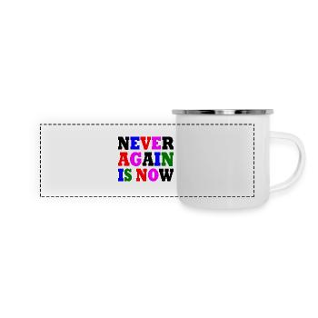 Never again is now - Panoramic Camper Mug - white - Front