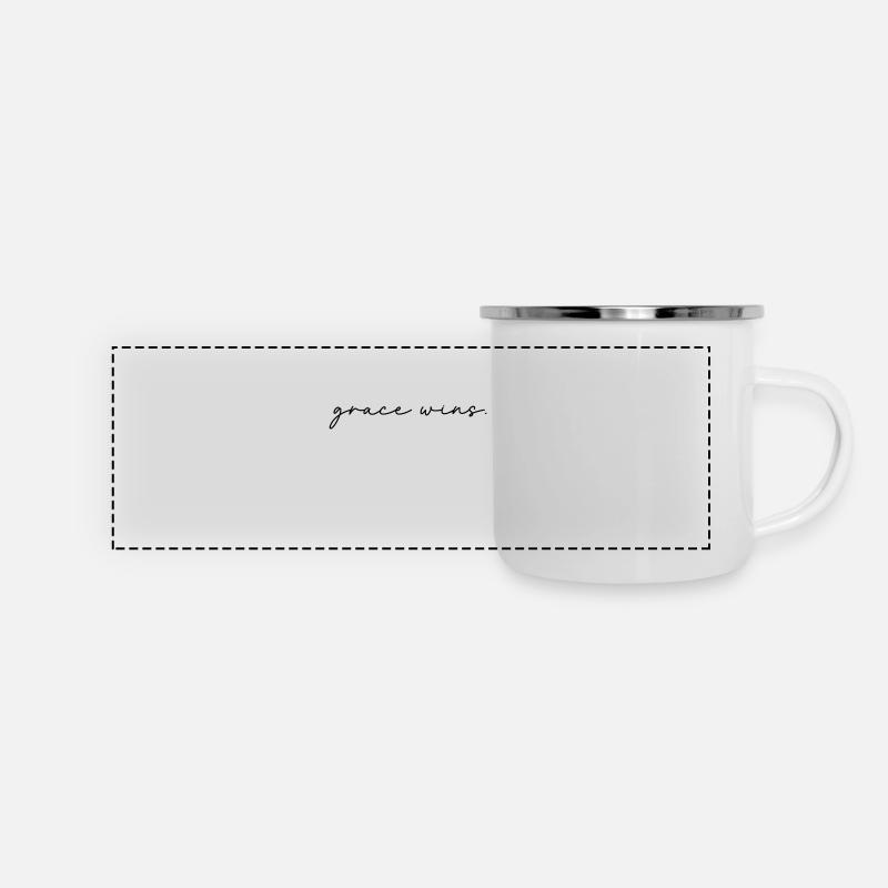 Grace Wins - Panoramic Camper Mug - white