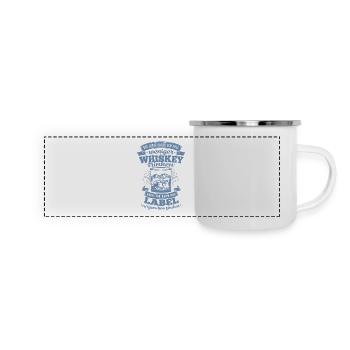 Funny Whiskey Saying No Label Find - Panoramic Camper Mug - white - Front