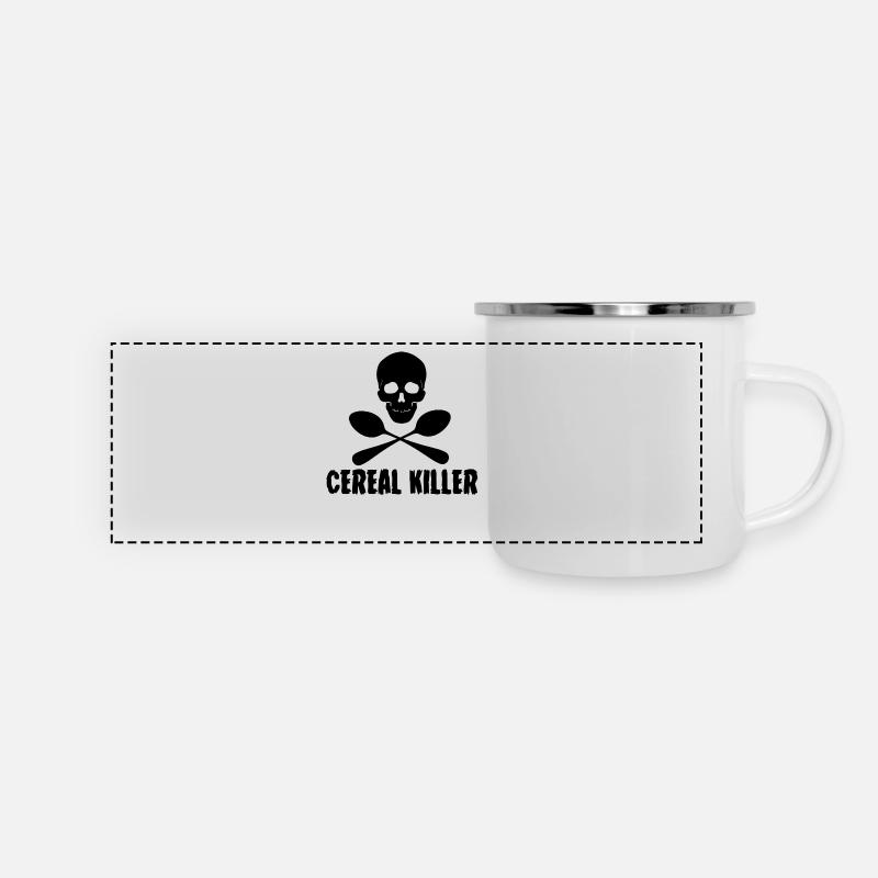 Halloween: Cereal Killer - Mug panoramique émaillé - blanc