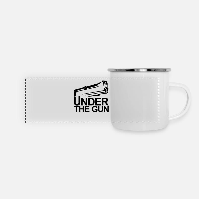 under the gun - UTG Poker - Mug panoramique émaillé - blanc