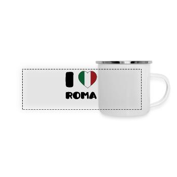 I Love Roma - Panoramic Camper Mug - white - Front