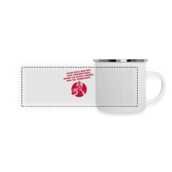 Funny Saying Communist - Panoramic Camper Mug - white - Front
