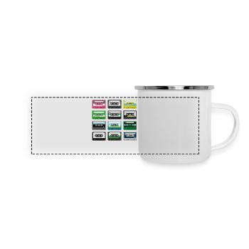 mix tape vintage - Panoramic Camper Mug - white - Front
