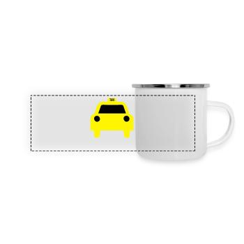 taxi - Panoramic Camper Mug - white - Front