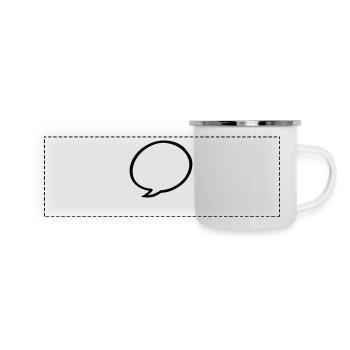 bulle BD - Mug panoramique émaillé - blanc - Devant