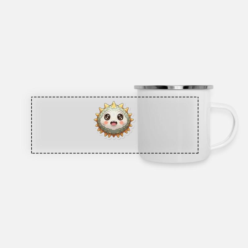 Pufferfish Lover - Panoramic Camper Mug - white
