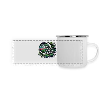 Lily of the Valley - Panoramic Camper Mug - white - Front