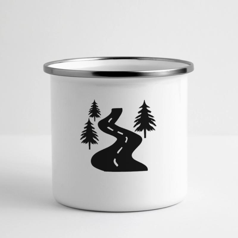 Path Trees Panoramic Camper Mug