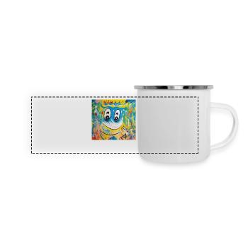 sketch to image 20241129 194043 - Panorama Emaille-Tasse - Weiß - Vorne