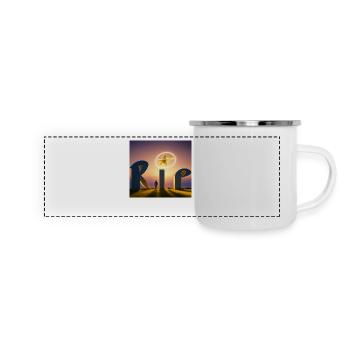 sketch to image 20241103 154442 - Panorama Emaille-Tasse - Weiß - Vorne