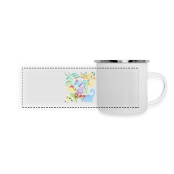 Dino party - Panoramic Camper Mug - white - Front