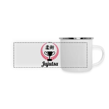 Jujutsu Jiu Jitsu Jiujitsu Ju-jitsu Jiu-jitsu - Panoramic Camper Mug - white - Front