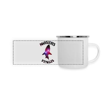 Stardust Shark - Panoramic Camper Mug - white - Front