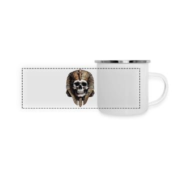 pharaon- momie - egypte - Mug panoramique émaillé - blanc - Devant