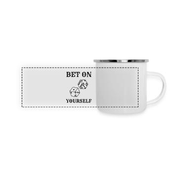 bet on yourself - Panoramic Camper Mug - white - Front