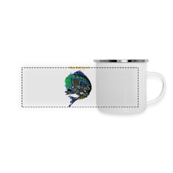 Mahi-Mahi Reisen - Panorama Emaille-Tasse - Weiß - Vorne
