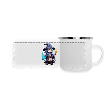 Chibli Mage - Panorama Emaille-Tasse - Weiß - Vorne
