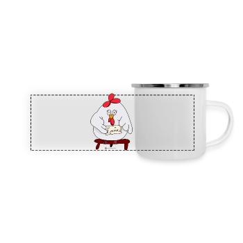 Les Aventures d’Emma Chicken - Emma - Mug panoramique émaillé - blanc - Devant
