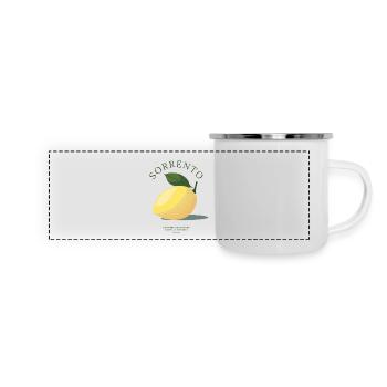 Sorrento - Amlfi Coast - Sorrento lemon - Mug panoramique émaillé - blanc - Devant
