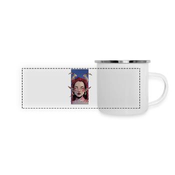 Elf girl - Panorama Emaille-Tasse - Weiß - Vorne