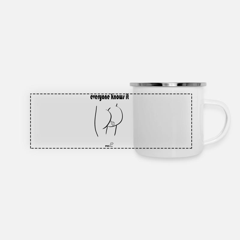 everyone knows it - Panoramic Camper Mug - white