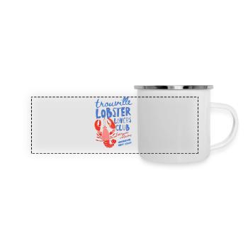 Trouville Lobster Lovers Club - Mug panoramique émaillé - blanc - Devant