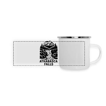 Athabasca Falls - Panoramic Camper Mug - white - Front