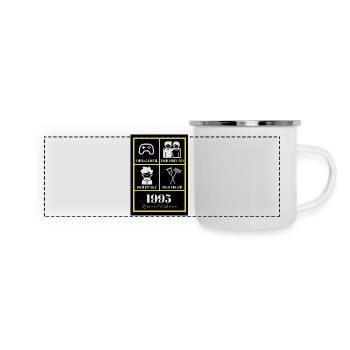 Marvin_T-shirt - Panorama Emaille-Tasse - Weiß - Vorne