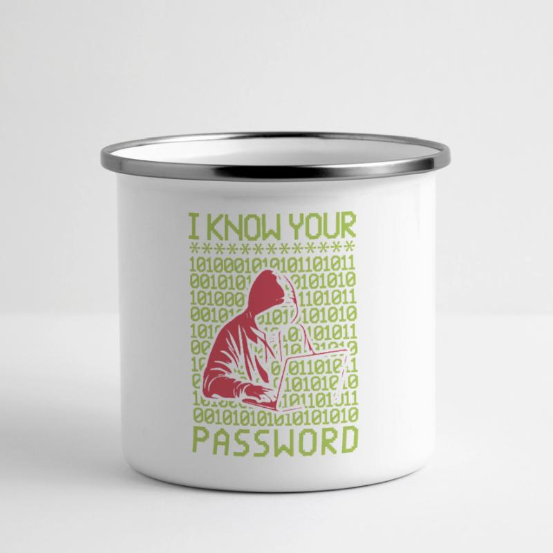 Hacker Hacking Programmer Linux Password Hacker Panoramic Camper Mug