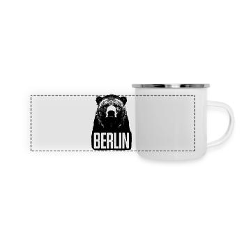 Berlin Bear - Panoramic Camper Mug - white - Front