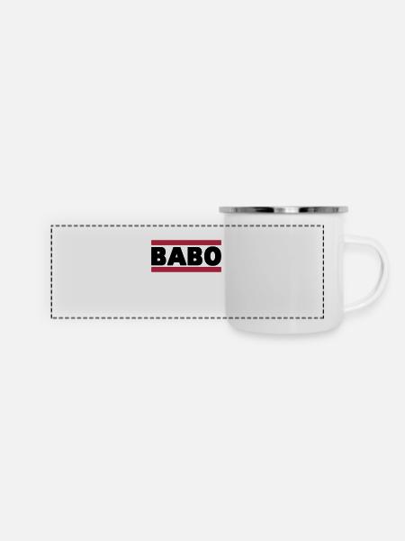 Babo - Panorama Emaille-Tasse - Weiß