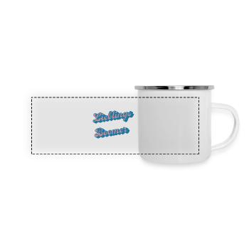 Lieblinge Boomer Retro Schriftzug - Panorama Emaille-Tasse - Weiß - Vorne