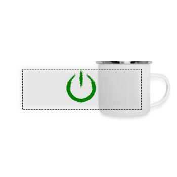 Power on switch on Turn off icon - Panoramic Camper Mug - white - Front