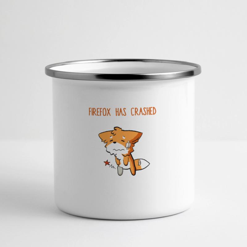 Firefox has crashed Mug panoramique émaillé