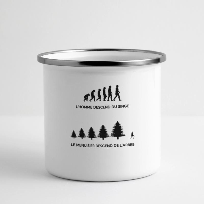 Evolution du menuisier Mug panoramique émaillé