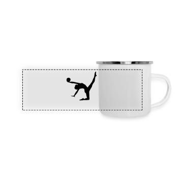 gymnast sport - Panoramic Camper Mug - white - Front