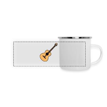 Acoustic guitar - Panoramic Camper Mug - white - Front