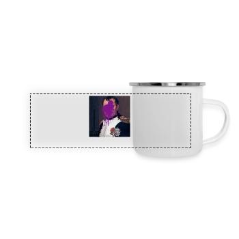 Napoleon Graffiti - Panorama Emaille-Tasse - Weiß - Vorne