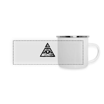illuminati - Panoramic Camper Mug - white - Front