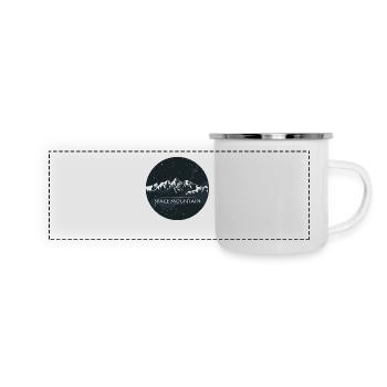 Espace Montagne - Mug panoramique émaillé - blanc - Devant