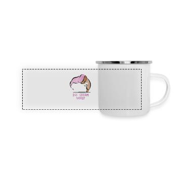 Ice Cream Whip - Panorama Emaille-Tasse - Weiß - Vorne